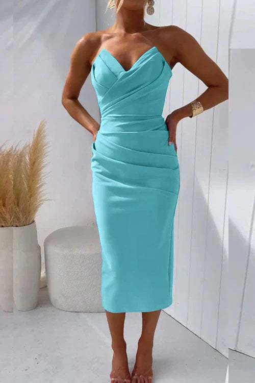 Chic Backless Midi Dress