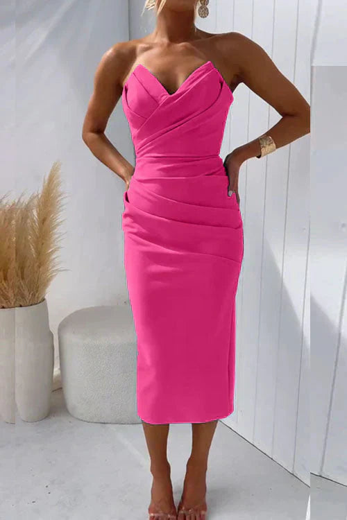 Chic Backless Midi Dress