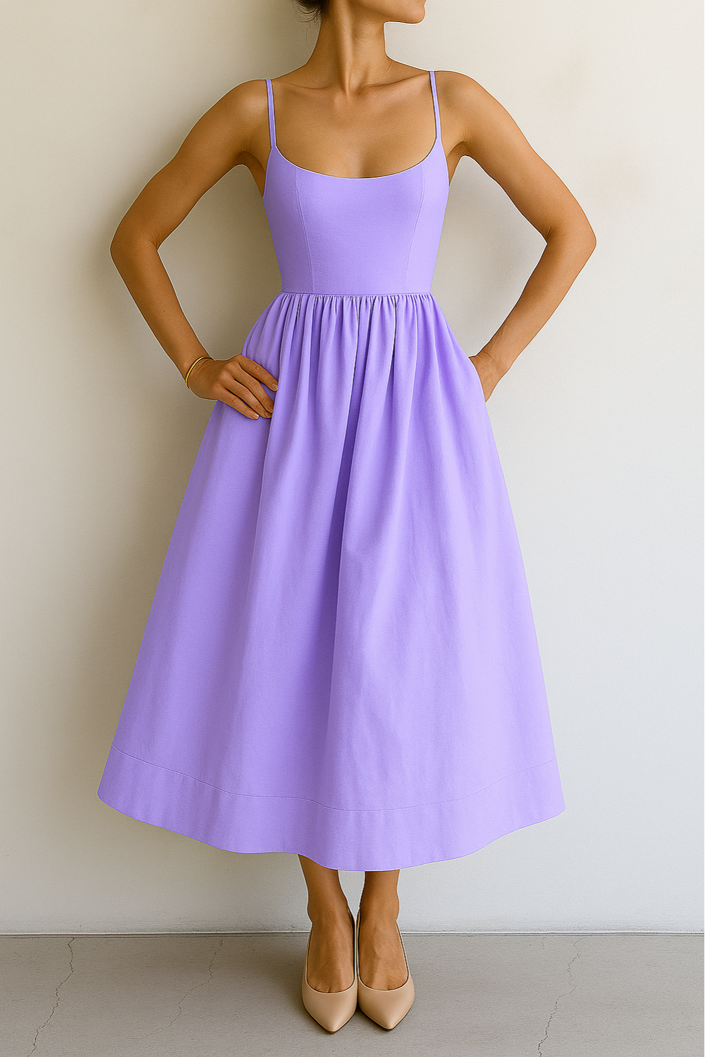 Elegant Flowy Summer Dress