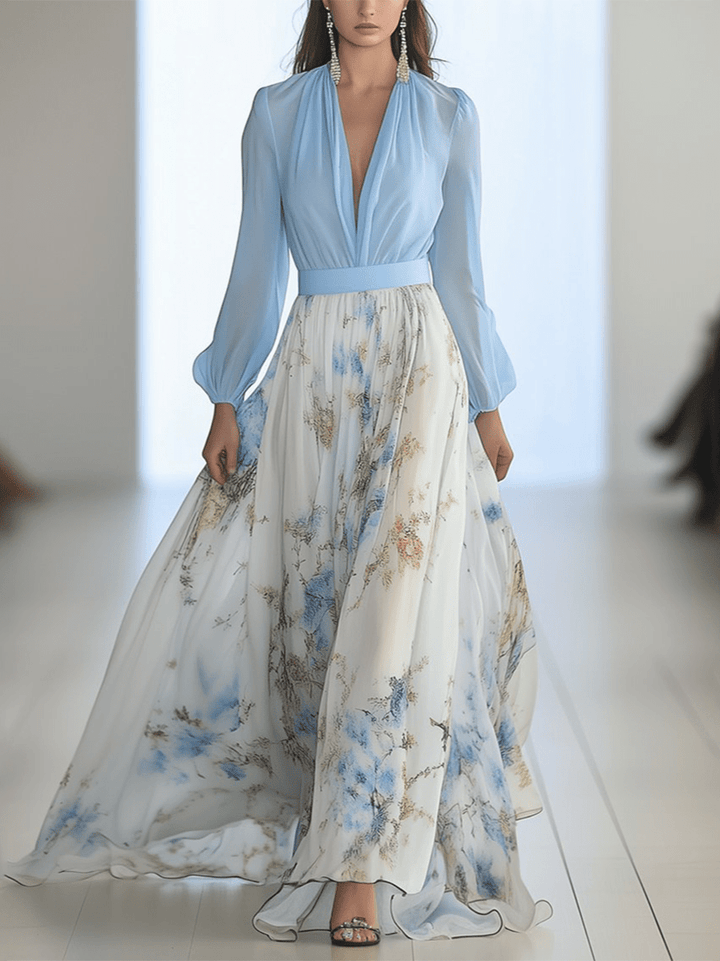 Elegant Floral Maxi Dress