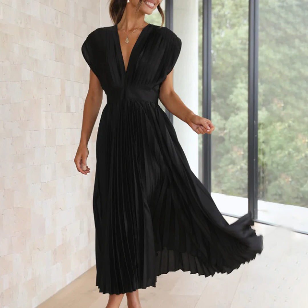 Вечна плисирана миди рокля