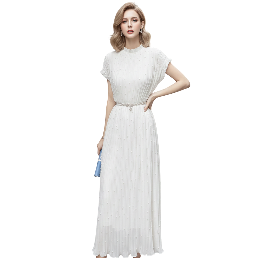 ZaZa | Дълга рокля с мъниста Exclusive Blossom Row California Design