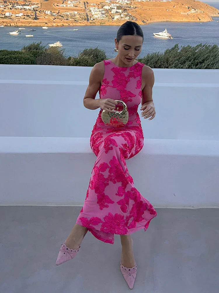 Timeless Floral Evening Gown