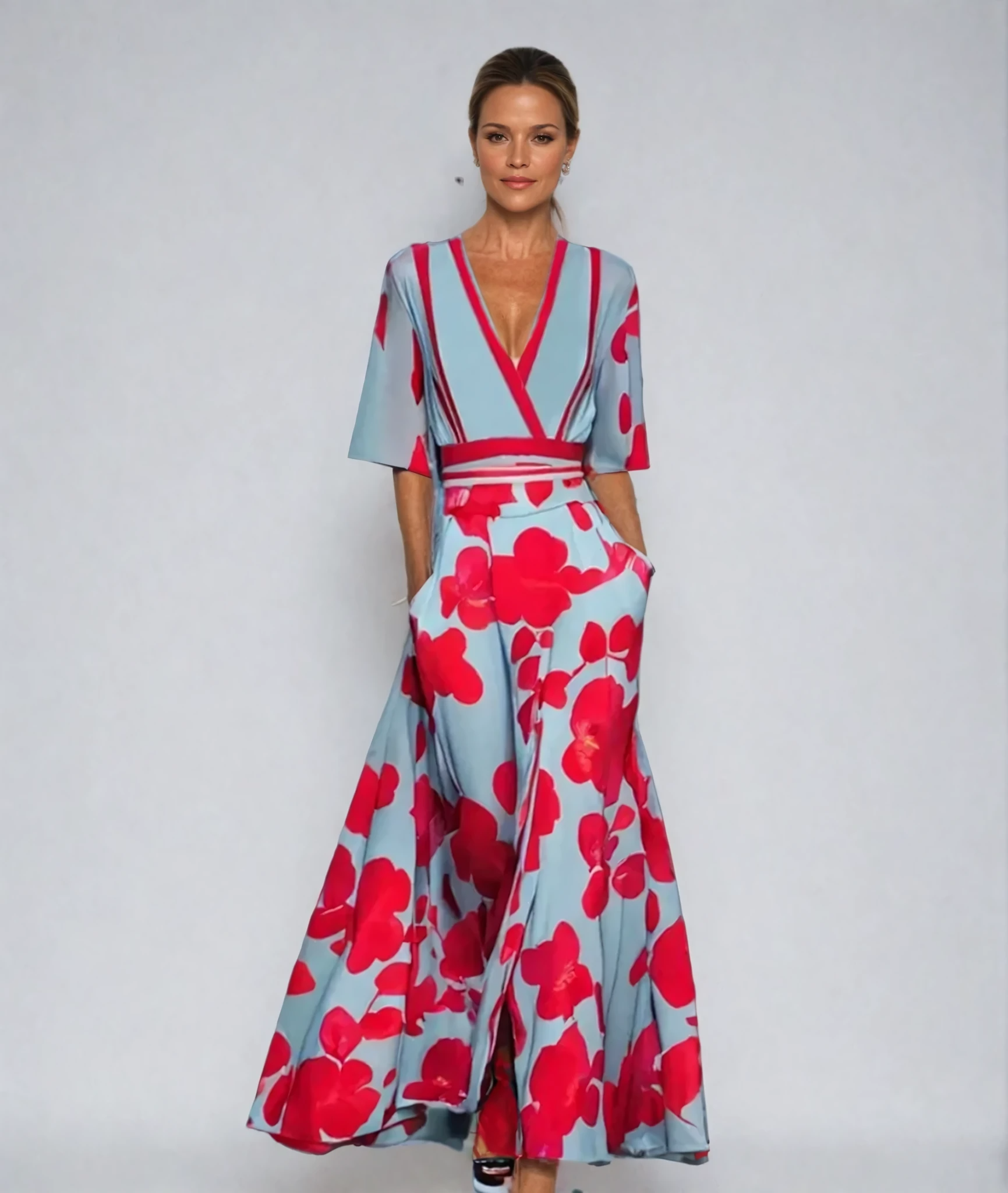 Floral A-Line Swing Dress