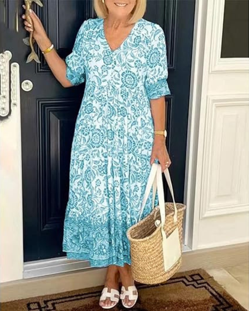 Effortless Printed Summer Dress