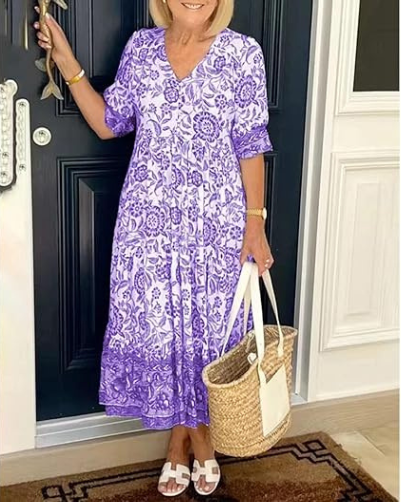 Effortless Printed Summer Dress