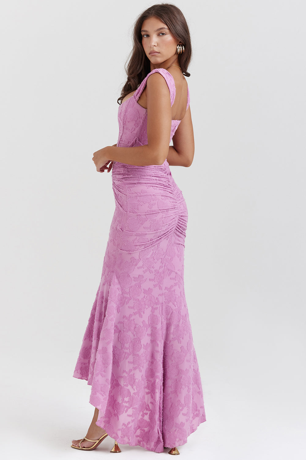 Sculpted Waist Midi Dress
