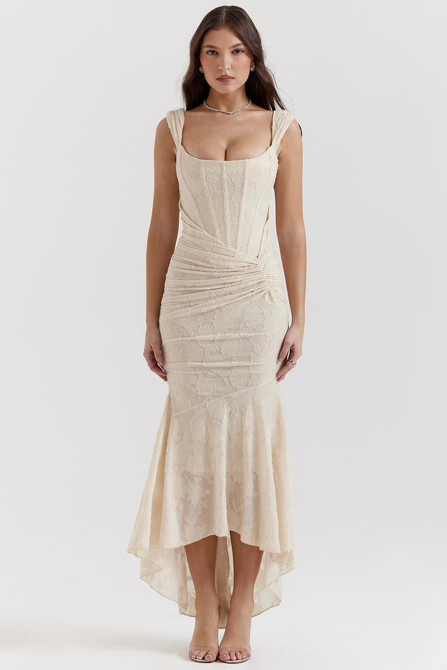 Sculpted Waist Midi Dress