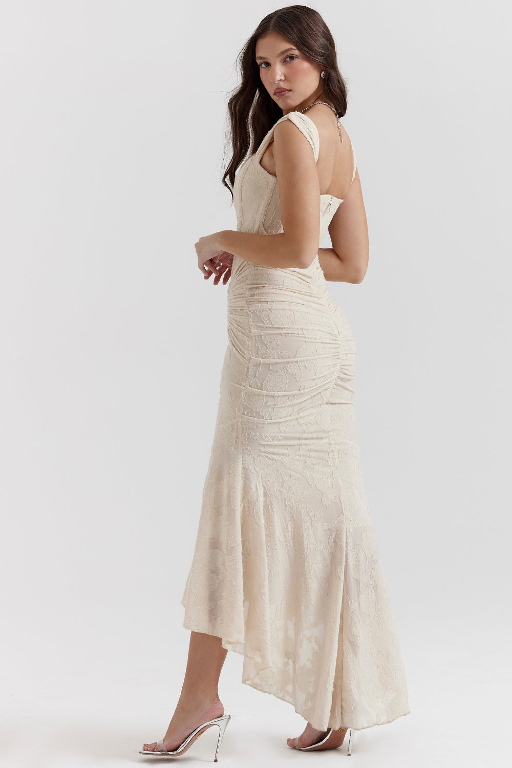 Sculpted Waist Midi Dress