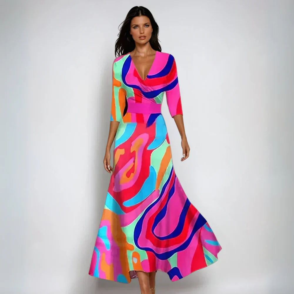 Floral A-Line Swing Dress