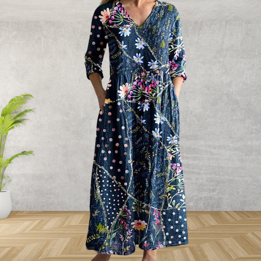 Elegant Floral Midi Dress