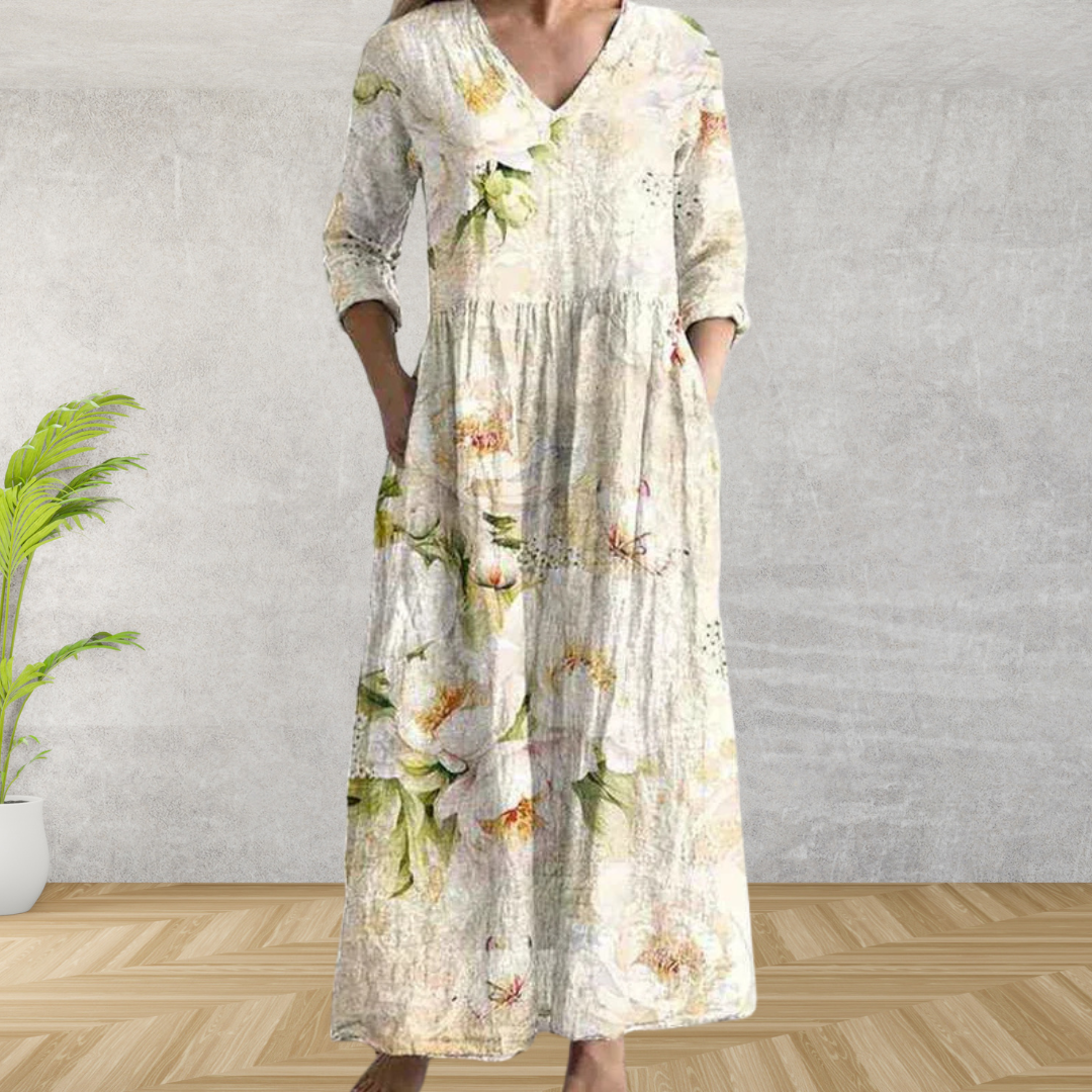 Elegant Floral Midi Dress
