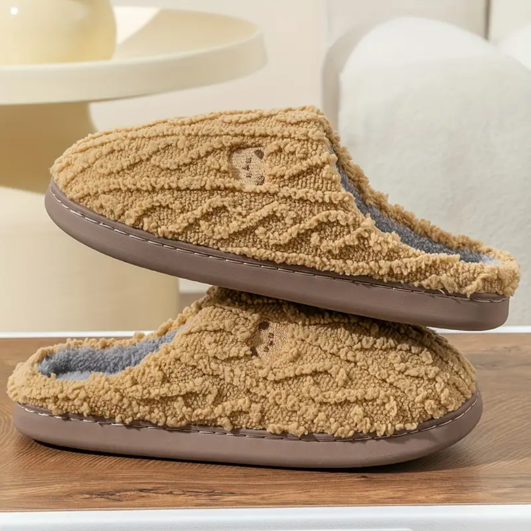 Carry - Bear Print Slippers