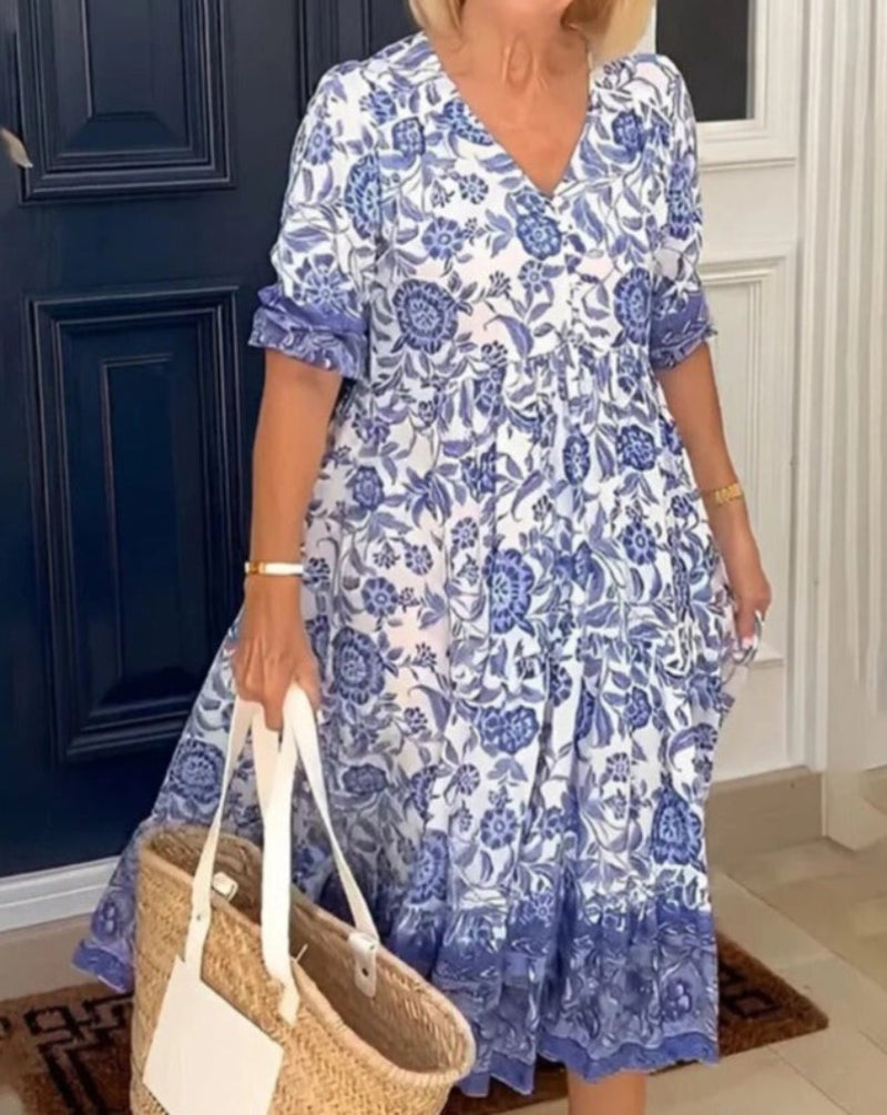 Effortless Printed Summer Dress