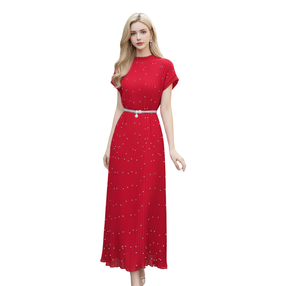 ZaZa | Дълга рокля с мъниста Exclusive Blossom Row California Design