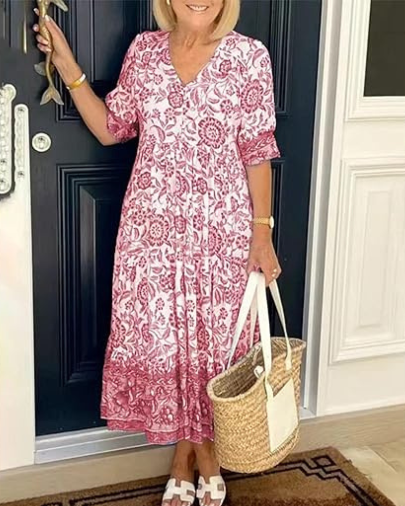 Effortless Printed Summer Dress