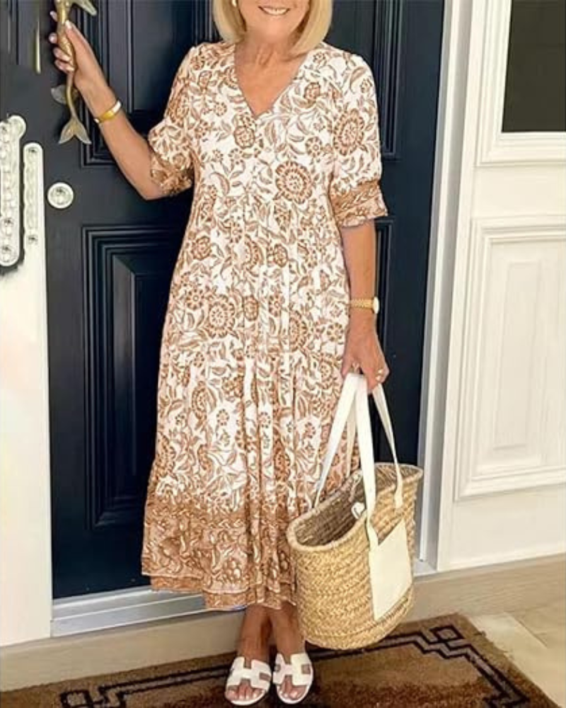 Effortless Printed Summer Dress