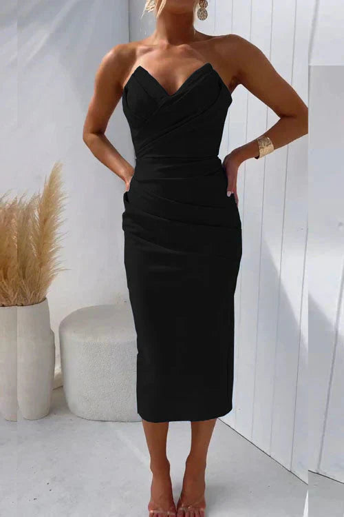 Chic Backless Midi Dress