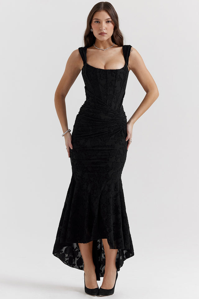 Sculpted Waist Midi Dress