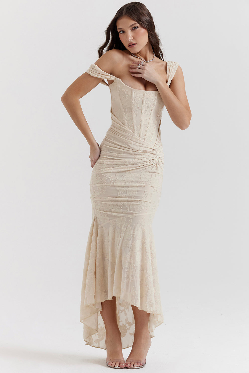Sculpted Waist Midi Dress