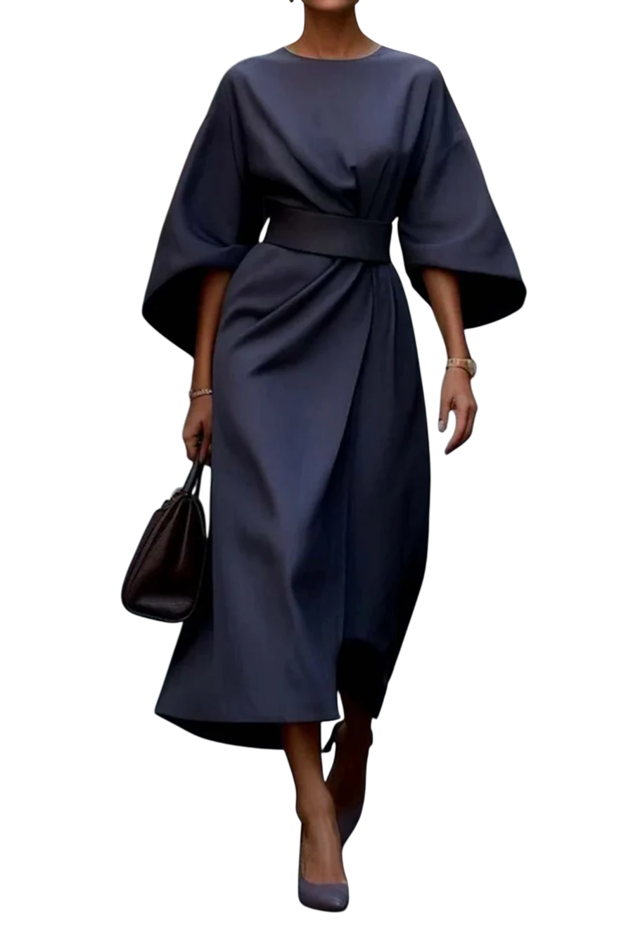 Elegant Lantern Sleeve Dress