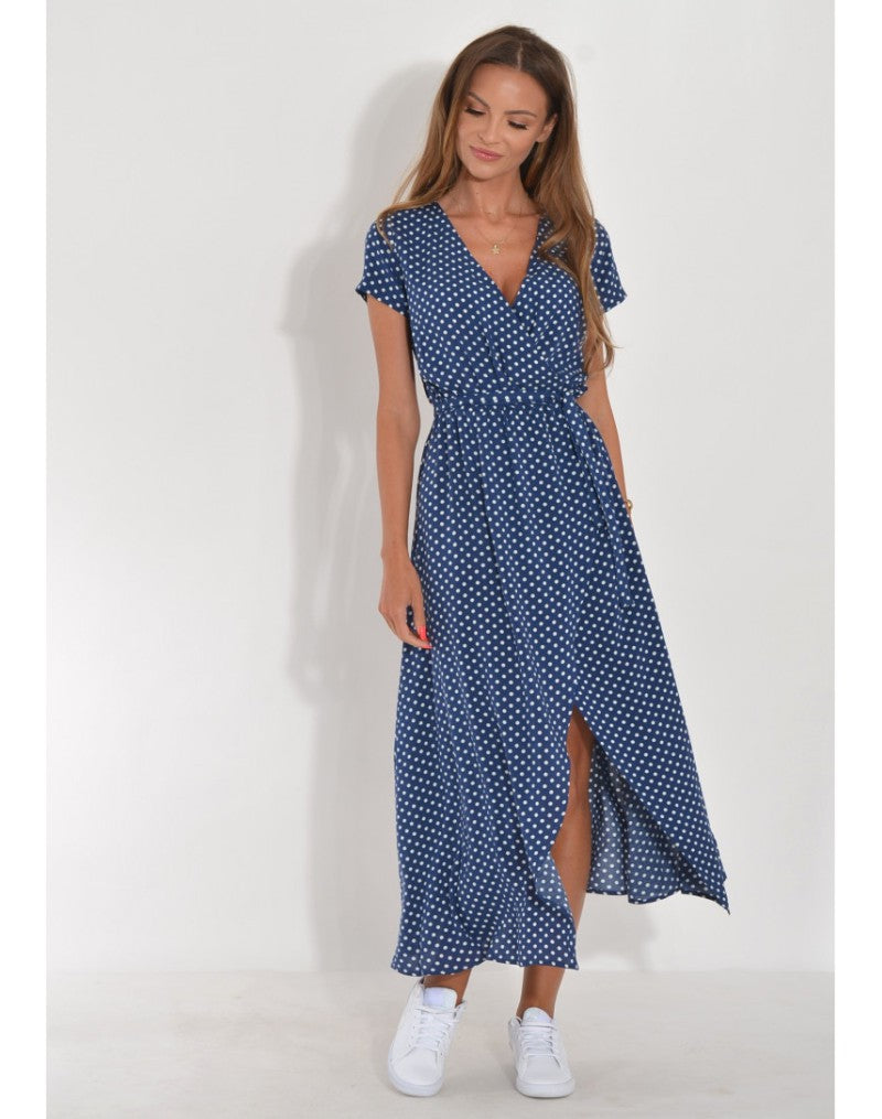 Stylish V-Neck Floral Dress