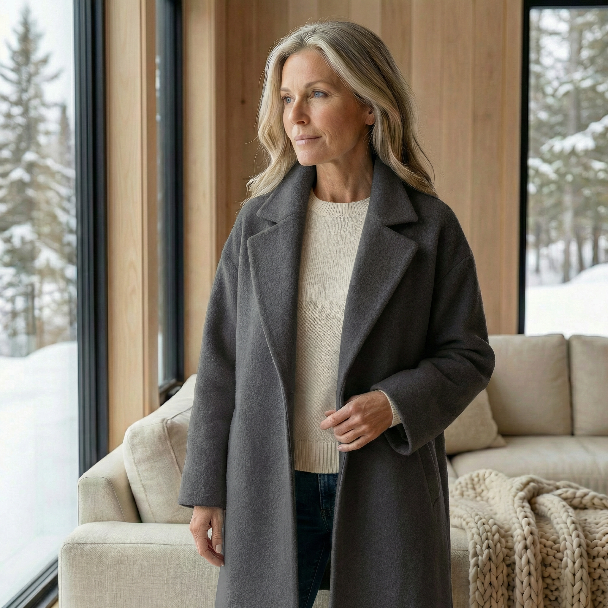 Vivienne | Luxe Winter Coat for Cold Weather Comfort.